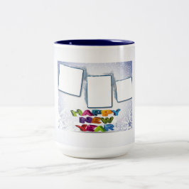Happy New Year's Add Your Photos Mug ツートーンマグカップ
