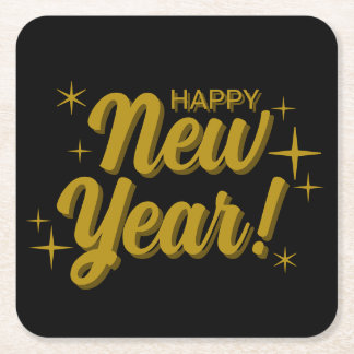 Happy New Years Coaster スクエアペーパーコースター