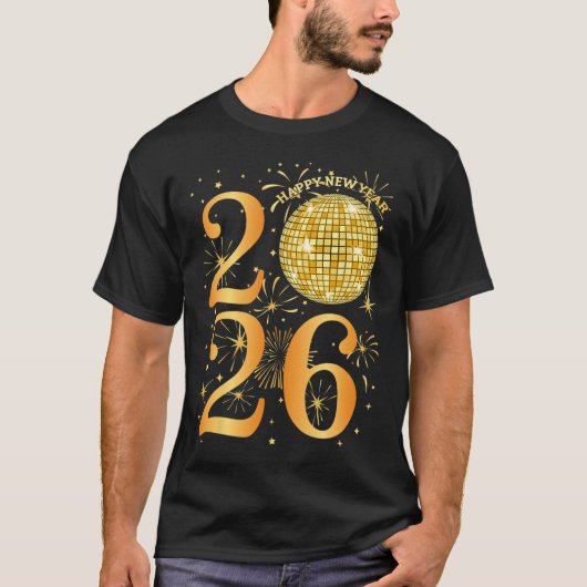 Happy New Years Fireworks 2026 New Year's Eve Part Tシャツ (正面)