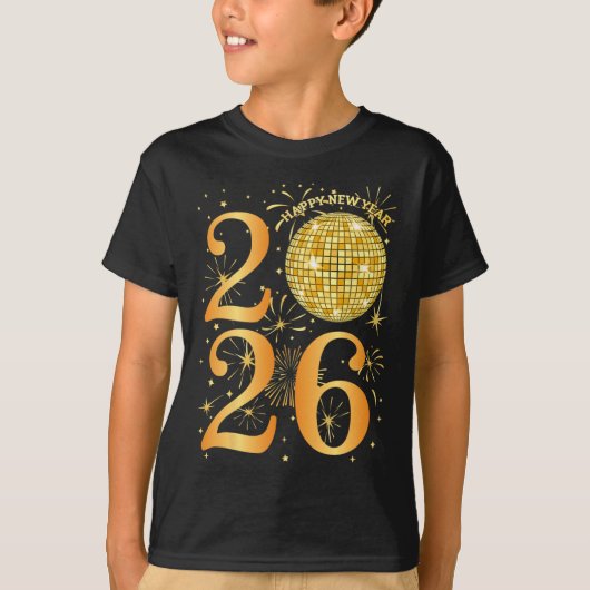 Happy New Years Fireworks 2026 New Year's Eve Part Tシャツ (正面)