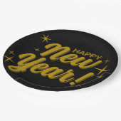 Happy New Years Plate ペーパープレート (アングル)