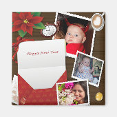 Happy New Year's with Hollyあなたの写真のマグネットを追加 マグネット (正面)