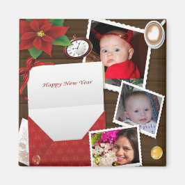 Happy New Year's with Hollyあなたの写真のマグネットを追加 マグネット