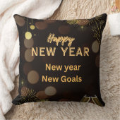 Happy new yearThrow Pillow design.instant download クッション (ブランケット)