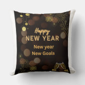 Happy new yearThrow Pillow design.instant download クッション (裏面)