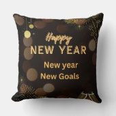 Happy new yearThrow Pillow design.instant download クッション (正面)