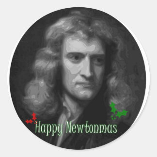 Happy Newtonmas ! ラウンドシール