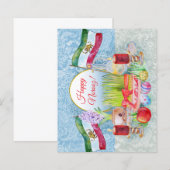 Happy Norooz Haft Sin with Lion and Sun (正面/裏面)