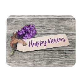 Happy Norooz Hyacinth – フレキシブ素朴ルマグネット マグネット