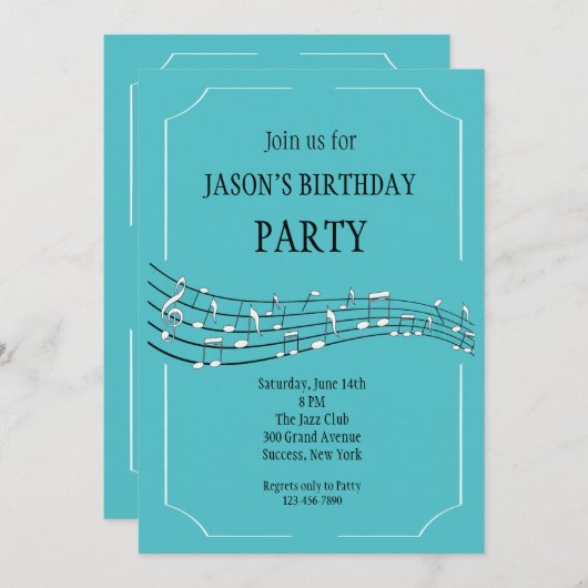 Happy Notes招待状 招待状 (正面/裏面)