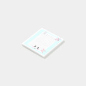 Happy Notes Blue:かわいい付箋 ポストイット (アングル)