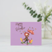 Happy Novemberカスタマイズ ポストカード (スタンド正面)