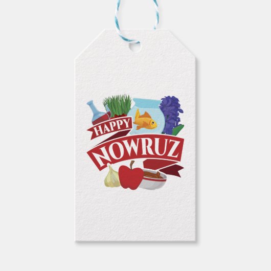 Happy Nowruz Persian新年 ギフトタグ (正面)