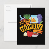 Happy Nowruz Persian新年 ポストカード (正面/裏面)