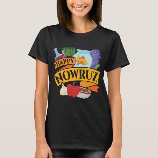 Happy Nowruz Persian新年 Tシャツ (正面)