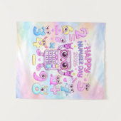 Happy Number Day 2026 Cute Calculator Design タペストリー (正面(横))