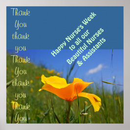 Happy Nurse's Week art prints Nurses Assistants ポスター