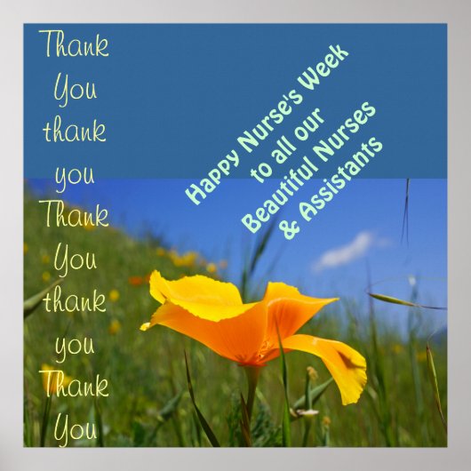 Happy Nurse's Week art prints Nurses Assistants ポスター (正面)