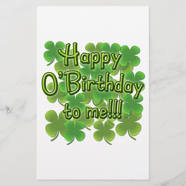 Happy O'誕生日とShamrocks (正面)