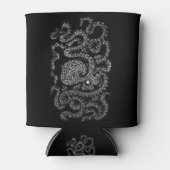 Happy Octopus（黒） 缶クーラー (正面)