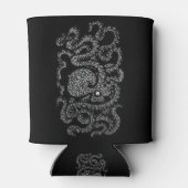 Happy Octopus（黒） 缶クーラー (裏面)