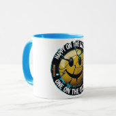 Happy on the Outside クラシックMug - おもしろい Coffee マグカップ (正面左)