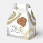 Happy One First Birthday boy Favor Boxes フェイバーボックス (正面サイド)