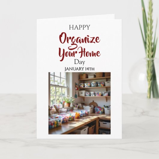 Happy Organize Your Home Day! January 14th カード (正面)