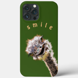 Happy OstrichおもしろいとのiPhoneケース – スマイル iPhone 13 Pro Maxケース