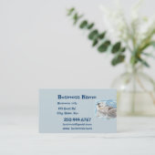 Happy Otter Animal Business Logo 名刺 (スタンド正面)