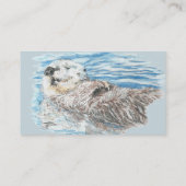 Happy Otter Animal Business Logo 名刺 (裏面)