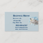 Happy Otter Animal Business Logo 名刺 (正面)