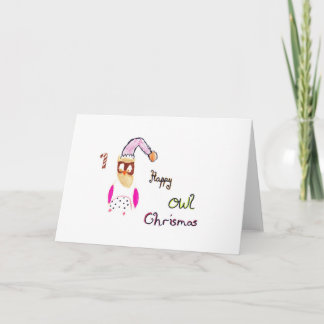 Happy Owl Christmas - By Alix R. シーズンカード