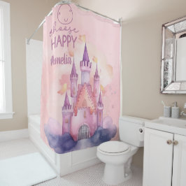 Happy Palace on the Pink Cloudのカスタマイズ可能な選択 シャワーカーテン
