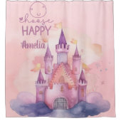 Happy Palace on the Pink Cloudのカスタマイズ可能な選択 シャワーカーテン (正面)