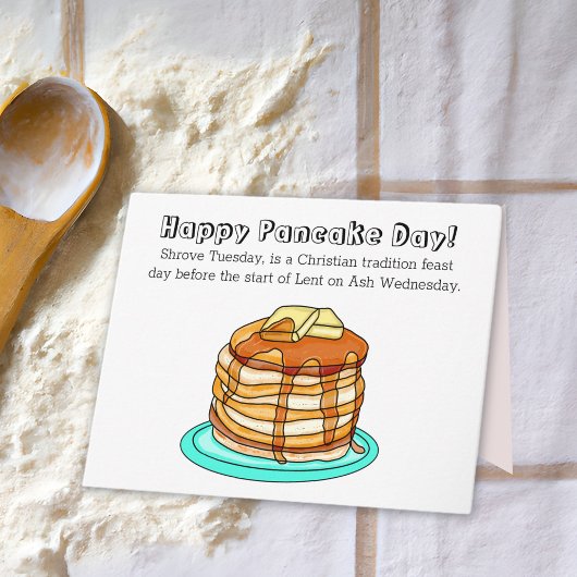 Happy Pancake DayまたはShrove Tuesday カード