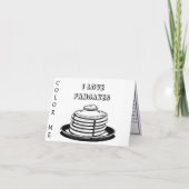 Happy Pancake DayまたはShrove Tuesday カード (裏面)