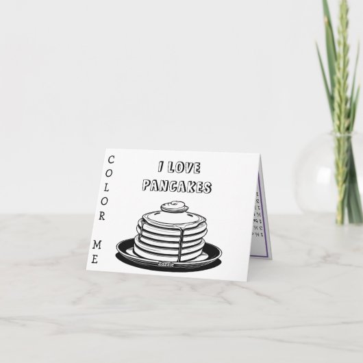 Happy Pancake DayまたはShrove Tuesday カード (裏面)