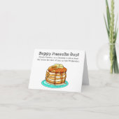 Happy Pancake DayまたはShrove Tuesday カード (正面)