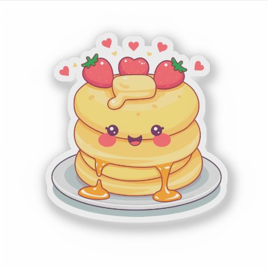 Happy Pancakes シール (正面)