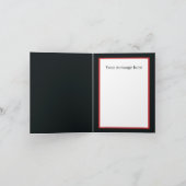 Happy Panda bear add messageクリスマス シーズンカード (内部)