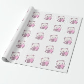 Happy Panda Design | Positive Cute Vibes ラッピングペーパー (アンロールド)