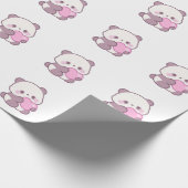 Happy Panda Design | Positive Cute Vibes ラッピングペーパー (角)