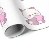 Happy Panda Design | Positive Cute Vibes ラッピングペーパー (ロールコーナー)