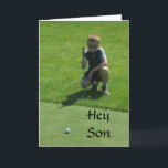 HAPPY PAR-FECT誕生日***SON***カード カード<br><div class="desc">かわいいゴルファーの誕生日カード。今日はおもしろいで送って！感謝していストップ8店舗の一つで!!!!この写真の他のカードがあるので、ラベルを使ってもし見つけよう!!!</div>