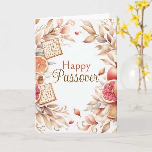 Happy Passover Greeting Card カード (黄色い花)