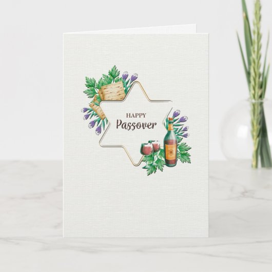 Happy Passover Greeting Card カード (正面)