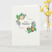 Happy Passover Greeting Card カード (黄色い花)