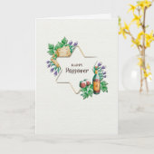 Happy Passover Greeting Card カード (黄色い花)