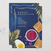 Happy Passover Greeting Card シーズンカード (正面/裏面)